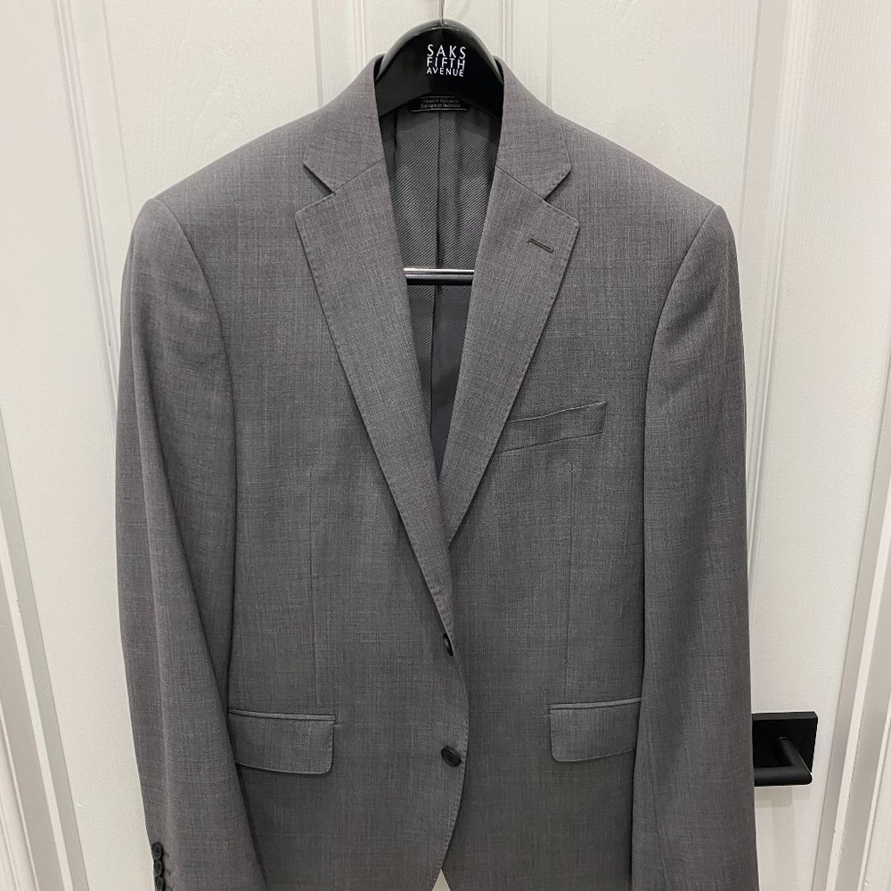 Saks Fifth Avenue Gray Blazer Slim Fit 40R